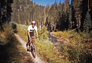 Dan Jagacewkski rides the Hermosa Creek Trail near Durango, CO